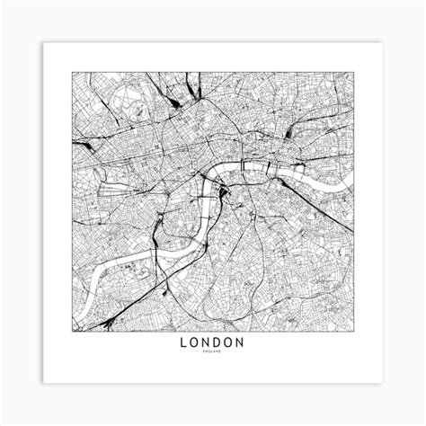 London Map I Canvas Print by multipliCITY - Fy