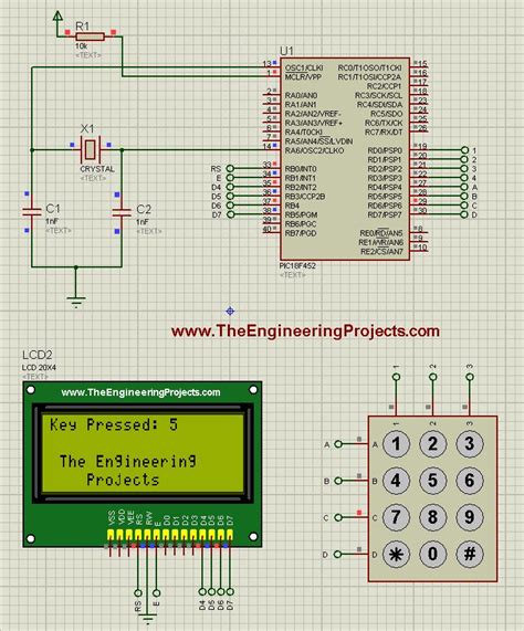 Interfacing of Keypad with PIC Microcontroller - The Engineering Projects