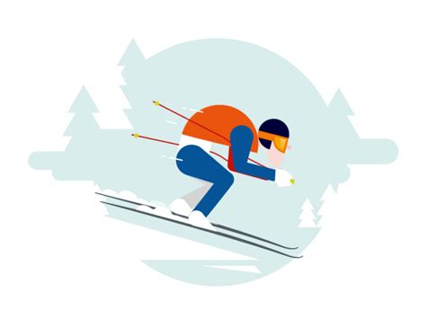 Ski by Fx Pedron on Dribbble