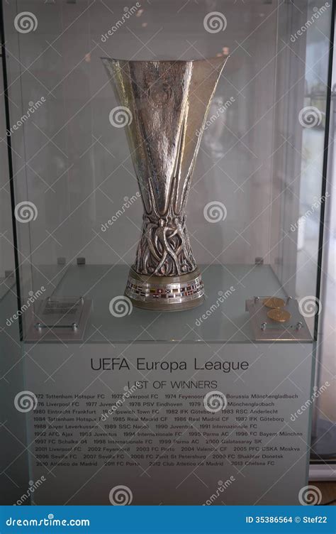 Uefa Europa League Trophy editorial stock image. Image of liverpool ...