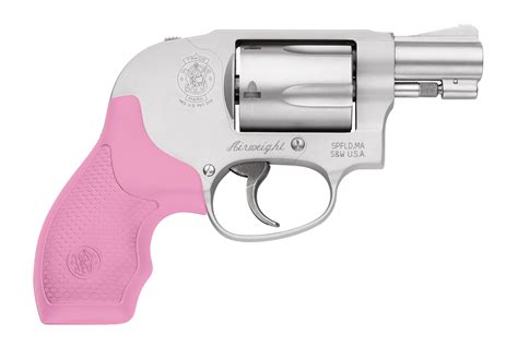 Smith & Wesson 638 38 Special Revolver Airweight with Pink & Black Grips - City Arsenal