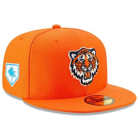 Detroit Tigers New Era 5950 Alt 2019 Spring Training Fitted Hat Orange ...