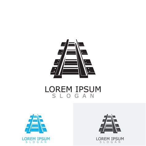 Railway Track logo image railroad design template icon 13941368 Vector ...