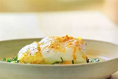 Michel Roux poached cod with orange, vermouth and fresh on Michel Roux’s French Country Cooking ...