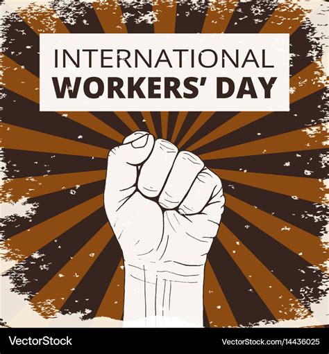 International workers day Royalty Free Vector Image