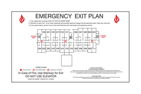 Emergency Exit Sign Floor Plan - floorplans.click