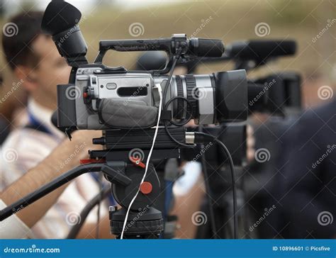 Business Conference Camera Journalism Stock Image - Image: 10896601