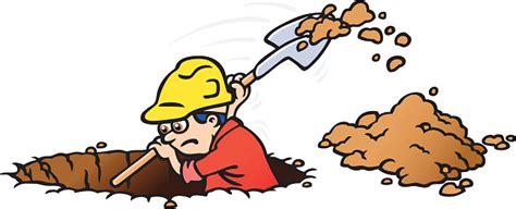 Digging Stock Illustration - Download Image Now - iStock