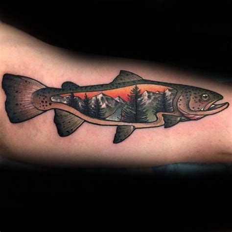 60 Trout Tattoo Designs for Men [2024 Inspiration Guide] | Trout tattoo, Salmon tattoo, Tattoo ...