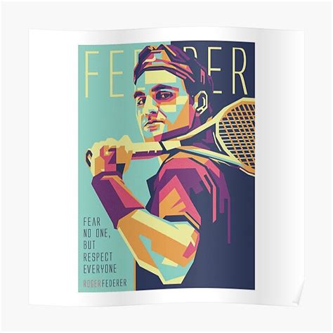 "roger federer logo" Poster for Sale by nijinfae | Redbubble