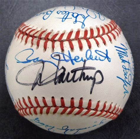 Lot Detail - Detroit Tigers Autographed Baseball - 24 Autographs