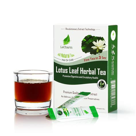 Premium 100% Natural Lotus Leaf Herbal Tea (10 Sachets) | Lecharm Tea