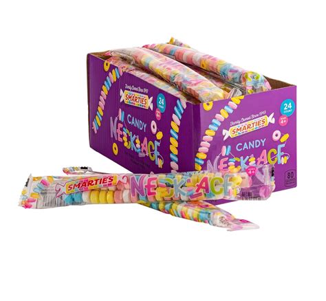 Amazon.com : Smarties Candy Necklace Individually Wrapped Gluten Free ...