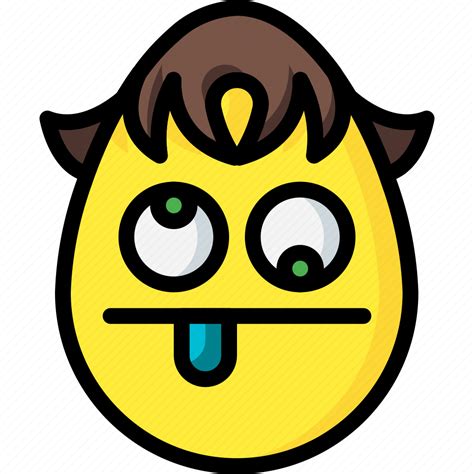 Crazy, emojis, loopy, mad, tongue, weird icon - Download on Iconfinder