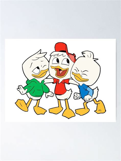 "Huey, Dewey, and Louie - ducktales" Poster by ElliottBryan | Redbubble