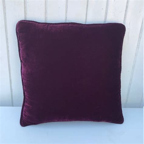 Burgundy Velvet Cushion Cover