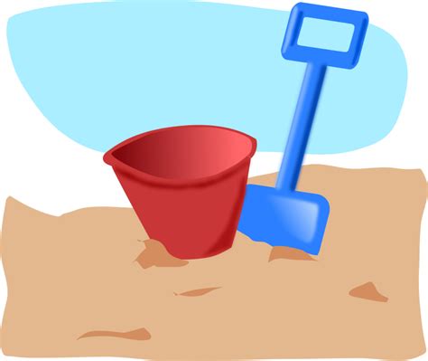 Clipart - bucket and spade
