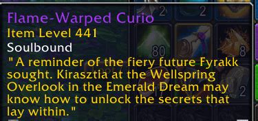 Please fix Flame-Warped Curio! : r/wow