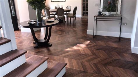 Black American Walnut Chevron Parquet flooring | TW-E935 | Search ...