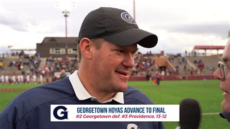 Georgetown Hoyas advance to Lacrosse Championship - Kevin Warne Interview - YouTube