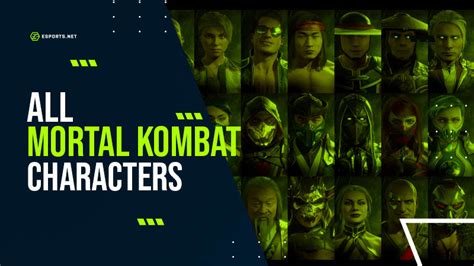 Mortal Kombat Characters Pictures And Names