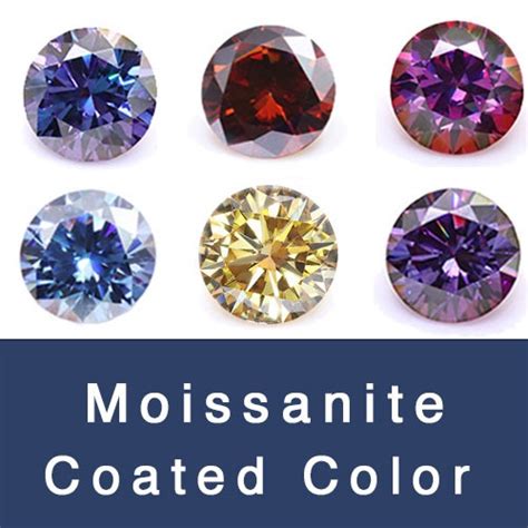 Loose Moissanite stones Color Chart (Originial colors and coated colors ...