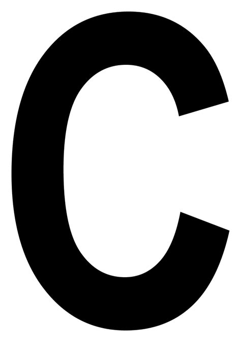 letter C PNG transparent image download, size: 2100x2970px