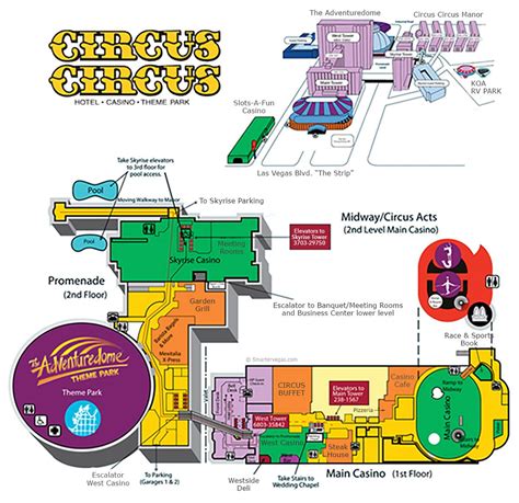 Circus Circus Casino Property Map & Floor Plans - Las Vegas | Circus ...