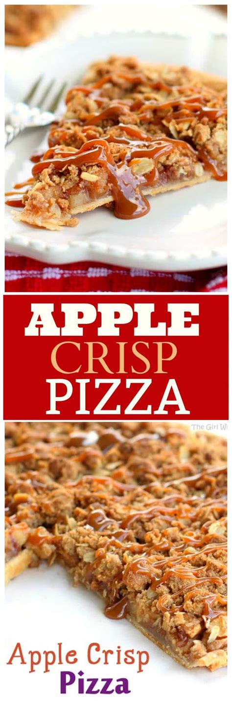 Apple Crisp Pizza Recipe (+VIDEO) - The Girl Who Ate Everything