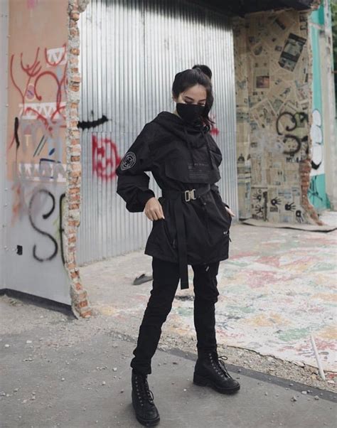 Techwear Girl Outfit, Techwear Outfits, Tech Wear Aesthetic, Aesthetic Clothes, Edgy Outfits ...