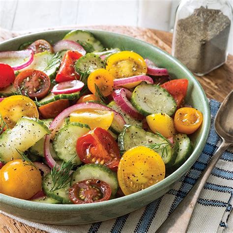 Cucumber, Tomato, and Onion Salad - Paula Deen Magazine | Recipe | Cucumber tomato and onion ...