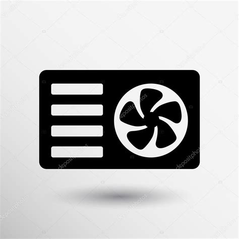 Air conditioner icon vector button logo symbol concept Stock Vector by ©moleks 85266422