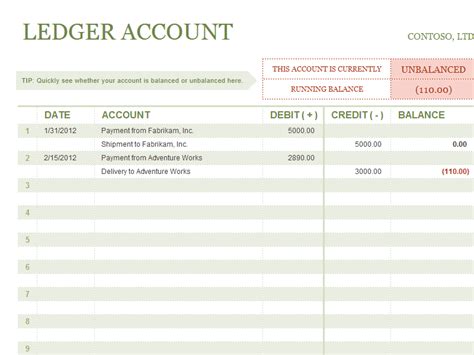 12+ Excel General Ledger Templates - Excel Templates