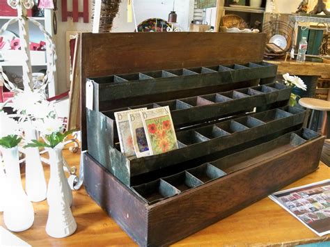 Wonderful old seed box | Vintage cabinets, Vintage wooden crates, Seed storage