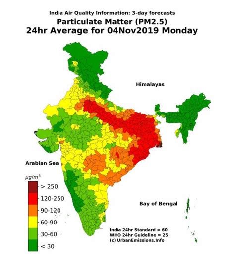 Satellite images suggest that Delhi air pollution might spread to other parts of India