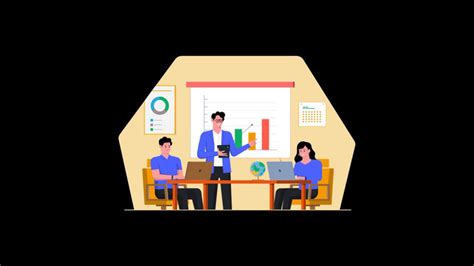 Flat Business Meeting Office Finance MG Animation Video AEP Template ...