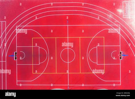 Aerial view basketball court hi-res stock photography and images - Alamy