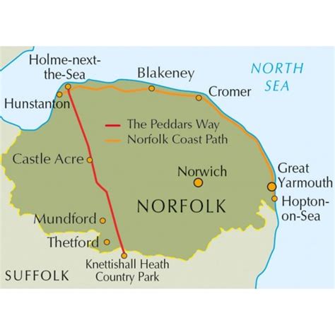 The Peddars Way and Norfolk Coast Path Guidebook | Cicerone Guide