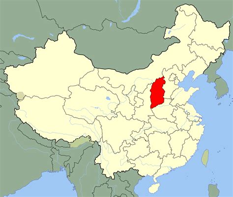 China Shanxi Location Map • Mapsof.net