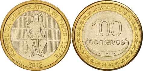 EAST TIMOR, 100 Centavos, 2012, Lisbon, , Bi-Metallic | Asian and Middle Eastern Coins