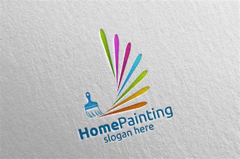 Splash Painting Vector Logo Design By denayunethj | TheHungryJPEG