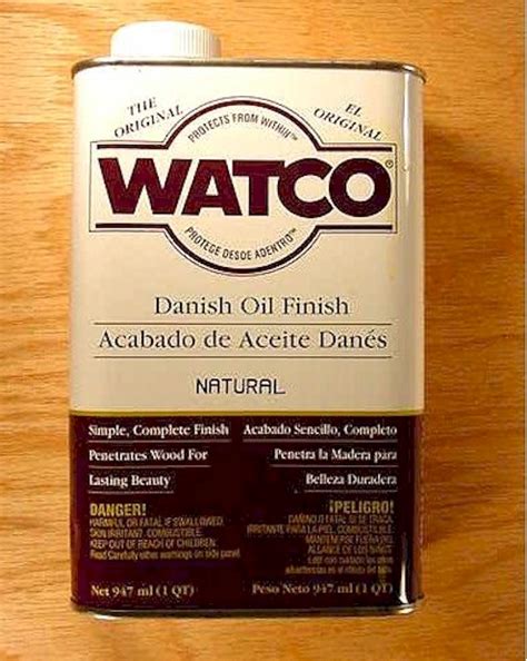 Danish Oil, Watco Teak Finish