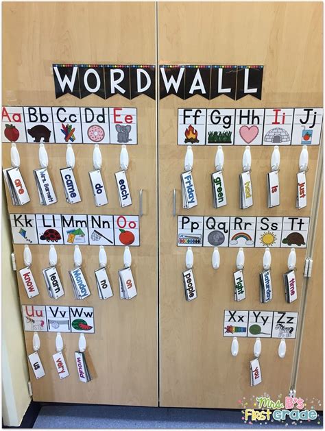 Word Wall Cards for First Grade in 2024 | Classroom word wall, Word ...