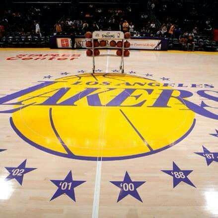 Nba Basketball Court Floor Lakers