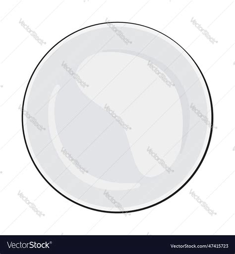 Empty plate Royalty Free Vector Image - VectorStock