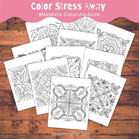 Color Stress Away Mandala Coloring Book - Etsy