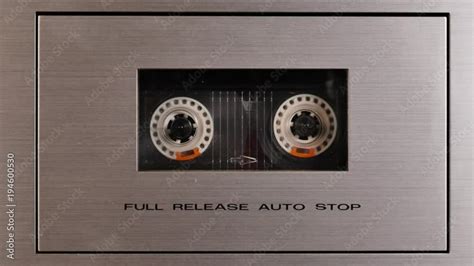 Old cassette player playing music retro style Stock Video | Adobe Stock