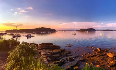 Bar Harbor Sunset Photo Print Bar Harbor Wall Art Acadia - Etsy