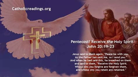 Pentecost! Receive the Holy Spirit - John 20:19-23 - Bible Verse of the Day