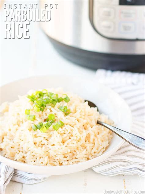 Easy Instant Pot Parboiled Rice (perfect in just 6 minutes!)